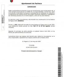SUSPESES LES FESTES DE FAGECA 2020